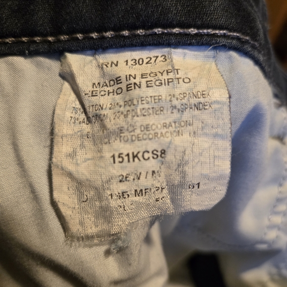 Riders By Lee Dark Denim Mid-Rise Capri - Picture 4 of 5